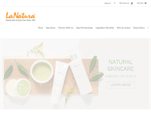 Tablet Screenshot of lanatura.com